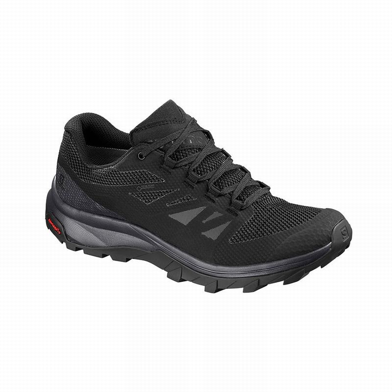 Zapatillas Trekking Salomon Mujer Negras - Salomon Argentina OUTLINE GORE-TEX ,649187-NXT